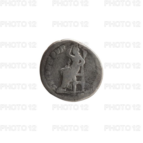 Denarius of Marcus Aurelius (121–180; Roman emperor 161–180), 175–176. Obverse: Head of Marcus Aurelius with laurel wreath facing right, inscription M ANTONINVS AVG - GERM. Reverse: Securitas seated left, raising his right hand to his head and resting his left hand on the back of the seat, inscription SECVRIT PVB TR P. Roman Empire, Rome. Coin; diameter 17.0–17.5 mm, weight 2.78 g, axis 180°.
