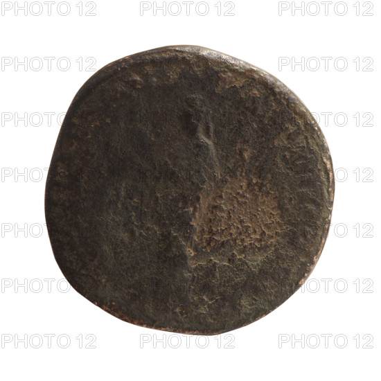 Sestertius of Marcus Aurelius (121–180; Roman emperor 161–180), issuer. Obverse: Head of Marcus Aurelius with laurel wreath facing right, all around. Reverse: Felicitas stands frontally, head turned to the left, holding a caduceus in her right hand and a long scepter in her left; inscription ITAS AVG IMP VIIII COS III, mint mark -C in the fields. Date: 177–178. Roman Empire (27 BC–476), Rome. Coin: diameter 29.5–30.0 mm, weight 21.01 g, axis 0°.