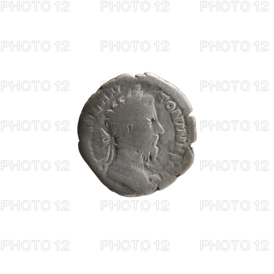Denarius, Marcus Aurelius (121–180; Roman emperor 161–180), 177–178. Obverse: Head of Marcus Aurelius with laurel wreath facing right, inscription REL ANT - ONINVS, VG. Reverse: Mars standing right, holding a spear in his right hand, resting his left hand on a shield standing on the ground, inscription VIIII COS III PP. Roman Empire (27 BC–476), Rome. Coin; diameter 17.0–17.5 mm, weight 2.87 g, axis 180°.