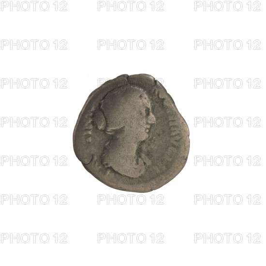 Denarius of Faustina the Younger (ca. 130–176; Roman empress 161–176), 152–153 CE; Roman Empire (27 BC–476); Rome; coin.