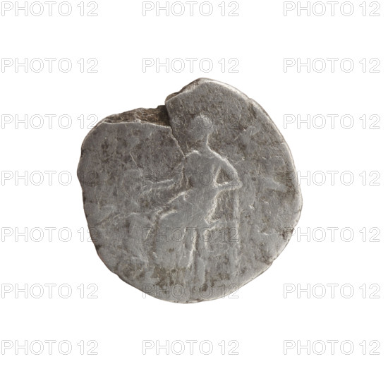 Denarius of Faustina the Younger (ca. 130–176), Roman empress (161–176). Obverse: Bust of Faustina II in drapery facing right, legend FAVSTINA AVGVSTA. Reverse: Salus seated on a throne facing left, holding a patera in her outstretched right hand feeding a snake wrapped around an altar; left hand rests on the back of the seat, legend S A - LVS. Issuer: Marcus Aurelius (121–180; Roman emperor 161–180). Iconography: snakes, personifications, altars, paterae, Salus. Date: 161–176. Roman Empire (27 BC–476), Rome. Coin; diameter 17.0–17.5 mm; weight 2.13 g; axis 0°.