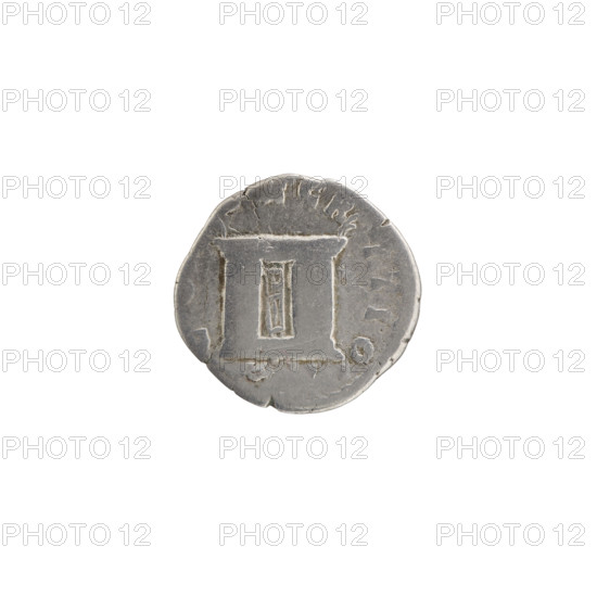 Denarius, Faustina the Younger (ca. 130–176; Roman empress 161–176) (posthumous). Issuer: Marcus Aurelius (121–180; Roman emperor 161–180). Obverse: Bust of Faustina II in drapery to the right, legend DIVA TINA PIA. Reverse: Rectangular altar with a pair of doors, legend C·CRATIO. After 176, Rome, Roman Empire (27 BC–476). Coin; diameter 16.0–17.0 mm, weight 1.98 g, axis 0°. Icons: altars, doors (architectural), busts of empresses.