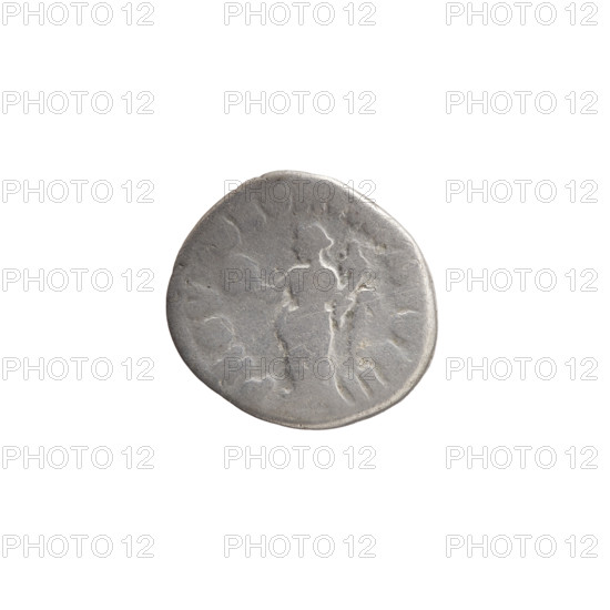 Denarius of Lucius Verus (130–169), Roman emperor 161–169; issuer: Lucius Verus. Obverse: head of Lucius Verus uncovered facing right, inscription 'IMP L AVREL VERVS AV' all around. Reverse: Providentia standing left, holding a globe in her outstretched right hand and a cornucopia in her left, inscription 'PROV - DEOR TR, II COS II' all around. Subject: personifications, globes, cornucopias, Providentia; iconography of Lucius Verus. Date: 161–162. Culture/place: Roman Empire, Rome. Object type: coin (denarius). Measurements: diameter 16.5–18.0 mm, weight 2.98 g, axis 180 degrees.