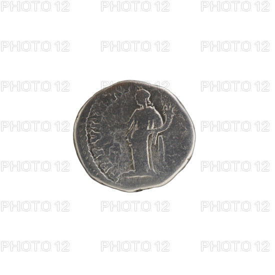 Denarius of Lucius Verus (130–169; Roman emperor 161–169). Obverse: Head of Lucius Verus in laurel wreath facing right, inscription 'L VERVS AVG A'. Reverse: Aequitas standing left, holding scales in his right hand and a cornucopia in his left, inscription 'TR P VII IMP -'. Iconography includes personifications, cornucopiae, and scales. Date: 166–167. Roman Empire, Rome. Coin; diameter 16.5–18.0 mm, weight 3.30 g, axis 0°.