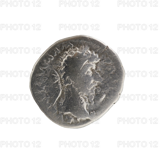 Denarius of Lucius Verus (130–169; Roman emperor 161–169). Obverse: Head of Lucius Verus in laurel wreath facing right, inscription L VERVS AVG ARM - PAR, AX all around. Reverse: Aequitas seated left, holding scales in his right hand and a cornucopia in his left, inscriptions TR P VIII, MP - V COS III all around. Dated 168. Roman Empire, Rome. Silver coin; diameter 18.0 mm, weight 2.84 g, axis 0 degrees.