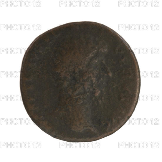 Sestertius of Lucius Verus (130–169; Roman emperor 161–169), Roman Empire (27 BC–476), Rome; coin; diameter 29.7 mm (obverse) and 29.6 mm (reverse).