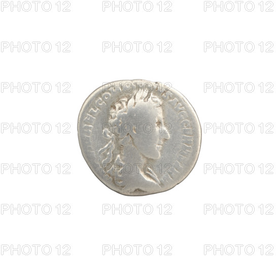Denarius, Marcus Aurelius (121–180; Roman emperor 161–180), issuer; Commodus (161–192; Roman emperor 177–192) — iconography: Fides (Fidelity; personification), personifications, legionary signs, globes. Obverse: Bust of Commodus in laurel wreath and drapery facing right, legend AVREL COMMODVS AVG GERM SARM. Reverse: Fides stands frontally with head turned left, holding a globe in her right hand and a legionary standard in her left, legend R•C•S PP. Date: 177. Culture: Roman Empire. Place: Rome. Object type: coin (denarius). Measurements: diameters 17.0 mm and 18.9 mm; weight 2.87 g; axis 180°.