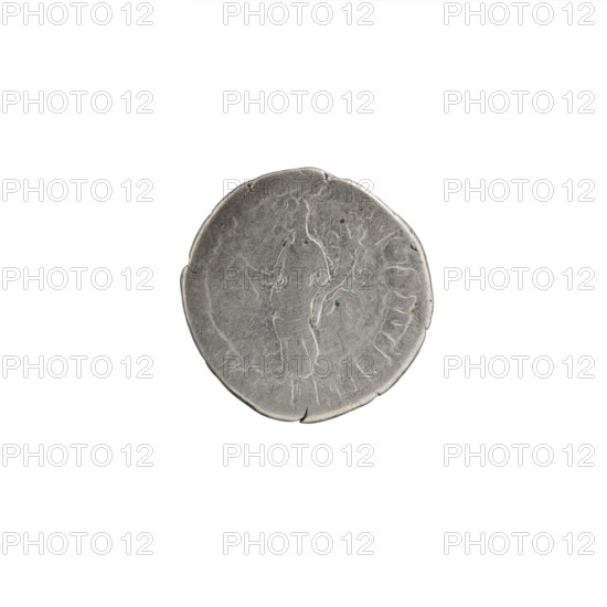 Denarius, Commodus (161–192; Roman emperor 177–192), c. 183–184. Obverse: head of Commodus in laurel wreath facing right, legend COMM A - AVG P BRIT. Reverse: Felicitas standing left, holding a caduceus in her right hand and a cornucopia in her left, legend PM TR P, P VII COS IIII PP; episode inscription FEL. Roman Empire (27 BC–476). Coin. Diameter 16.5–17.0 mm, weight 2.89 g, axis 0°.