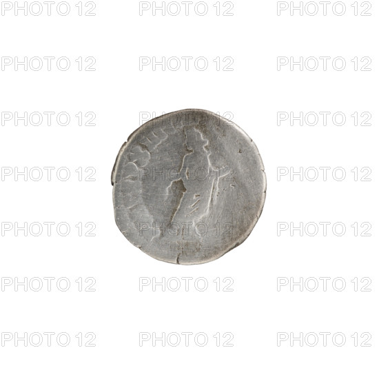 Denarius, Commodus (reigned 177–192). Obverse: Head of Commodus in a laurel wreath facing right, inscription 'M COMM ANT P - FEL AVG B' (all around). Reverse: Libertas stands frontally, head turned left, holding a liberation cap (pileus) in her right hand and a staff (vindicta) in her left, inscription 'PM TR P XIII IM' (all around). Date: 187–188 CE. Roman Empire. Material: coin. Diameter 16.5 mm. Weight 2.09 g. Axis 180°.