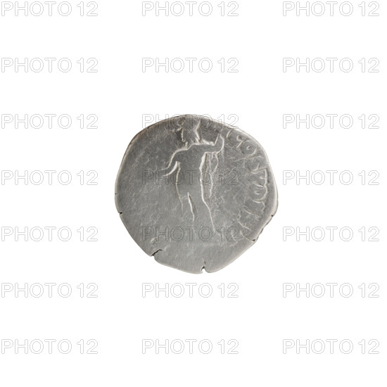 Denarius, Commodus (161–192; Roman emperor 177–192). Obverse: Head of Commodus in a laurel wreath facing right, inscription M OMM AN AVG BRIT PP. Reverse: Mars standing left, holding a twig in his right hand and a spear in his left, inscription MAR X–IIII COS V DES VI. Date: 189. Roman Empire (27 BC–476), Rome. Coin; diameter 16.0–17.0 mm; weight 2.36 g; axis 0°.