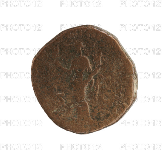 sestertius, Commodus (161–192; Roman emperor 177–192), issuer: Commodus; obverse: head of Commodus in a laurel wreath facing right; reverse: Liberalitas (personification) standing left, holding an abacus in his right hand and a cornucopia in his left, in SC fields, dated 190; iconography includes personifications, cornucopias, abacus (attribute); Roman Empire (27 BC–476), Rome; coin; diameter 27.0 mm; weight 20.02 g; axis 180 degrees.