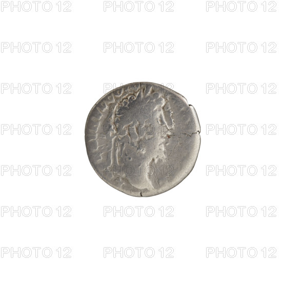 Denarius of Commodus (reigned 177–192 CE). Obverse: Head of Commodus in laurel wreath facing right, inscription 'L AEL AVREL COM-'. Reverse: Fides (Fidelity) standing left, holding a banner in her right hand and a cornucopia in her left; star in right field, inscription 'M TR P XVII IMP VIII COS VII'. Dated 192. Roman Empire, Rome. Coin: diameter 16.5 mm, weight 1.99 g, axis 165°.