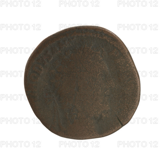 Sestertius of Commodus (161–192 CE), Roman emperor (reigned 177–192 CE); Roman Empire, Rome; coin.
