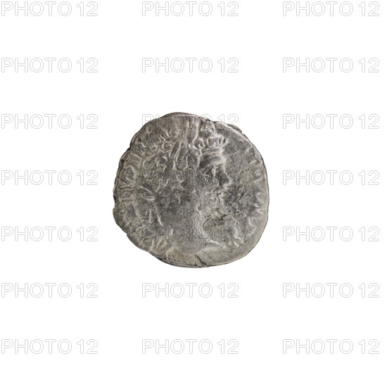 Denarius; Roman deities; Septimius Severus (Roman emperor, 146–211). Obverse: LSEPTSEVPER, AVGIMPX — Head of Septimius Severus in a laurel wreath facing right, pearl border. Reverse: VICTAV GG COSII — Victoria running left, holding a wreath in her right hand and a palm in her left, pearl border. Date: 197–198. Roman Empire (27 BC–476). Rome. Coin. Diameter: 16.5–17.0 mm. Weight: 2.26 g.