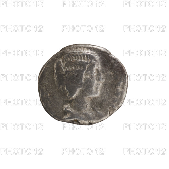 Denarius, Julia Domna (ca. 160–217; Roman empress 193–211). Obverse: AVGVSTA, bust of Julia Domna right, pearl border. Reverse: Diana Lucifera in a long robe stands straight with her head to the left, holding a burning torch in both hands. Date: 193–211, Roman Empire. Manufacture place: Rome. Object type: coin. Dimensions: diam. 14.5–16.0 mm; weight 1.81 g.