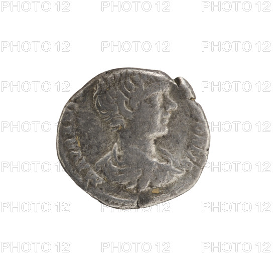 Denarius, Caracalla (188–217 CE; Roman emperor 198–217), Caesar. Obverse: MAVR AN[T?], PONTIF—bust of young Caracalla in paludamentum facing right, pearl rim. Reverse: IMP ER II FELICIT—Felicitas standing facing left, holding a caduceus in her right outstretched hand and a child in her left, pearl rim. Circa 196–198 CE. Roman Empire. Coin. Diameter 15.4–16.7 mm; weight 2.06 g.
