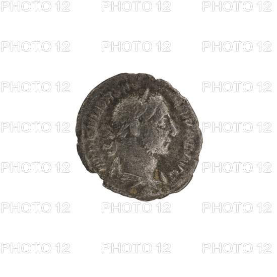 Denarius of Alexander Severus (reigned 222–235). Obverse: Bust of Alexander Severus with laurel wreath and paludamentum facing right; inscription IMPCMAVRSEV ALEXANDAVG; pearl border. Reverse: Aequitas standing turned left, holding scales in right hand and cornucopia in left; inscription PMTRPVI COSII; pearl border. Dated 227. Roman Empire (27 BC–476), Rome. Coin; diameter c. 17.0–18.5 mm; weight 2.24 g.