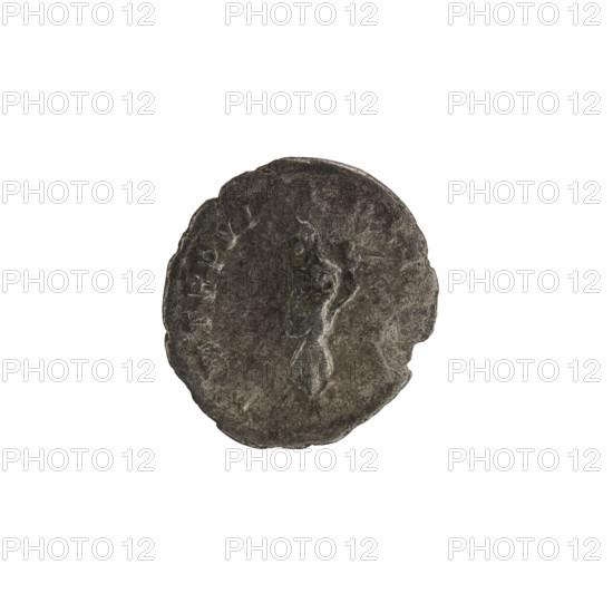 Denarius, Alexander Severus (208–235; Roman emperor 222–235). Obverse: Bust of Alexander Severus with laurel wreath and paludamentum facing right; pearl border; legend IMPCMAVRSEV ALEXANDAVG. Reverse: Aequitas standing turned left, holding scales in his right hand and cornucopia in his left; pearl border; legend PMTRPVI COSII. Date: 227. Roman Empire (27 BC–476), Rome. Coin; diameter 17.0–18.5 mm; weight 2.24 g.