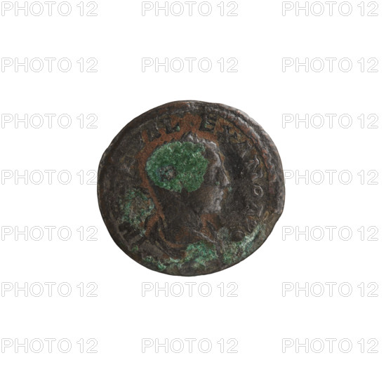 Denarius (subaerate), Alexander Severus (208–235; Roman emperor 222–235), issuer: Alexander Severus; obverse/iconography: Roman deities; reverse/iconography: Fortuna; dated 222; Roman Empire (27 BC–476); place: Antioch on the Orontes; coin; diameter 18.5–19.5 mm; weight 2.73 g.
