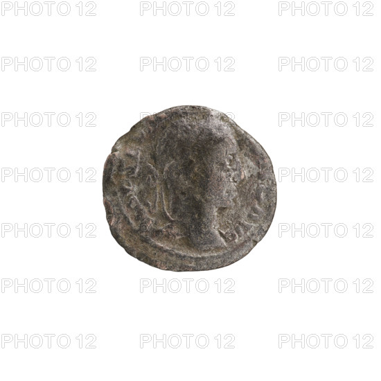Denarius (hybrid, subaerate), Alexander Severus (208–235; Roman emperor 222–235); obverse: Alexander Severus; reverse: Fecunditas (personification); iconography; date: 222–235; Roman Empire (27 BC–476); minted in Antioch on the Orontes; coin; diameter 18.0–18.5 mm; weight 2.64 g