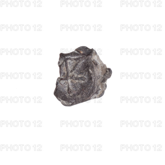 Fragment of a double-sided Drohiczyn seal. On one side, a cross with one arm ending in a triangle (ankh cross). On the other side, the letter C. 11th–13th century. Drohiczyn, Poland.
