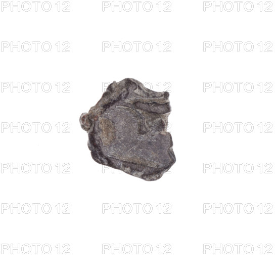 Fragment of a double-sided Drohiczyn seal. On one side, a cross with one arm ending in a triangle (ankh cross). On the other side, the letter C. 11th–13th century. Poland, Drohiczyn. Seals: guild seals, customs seals, town seals, customs house seals, official seals, seals with a cross.