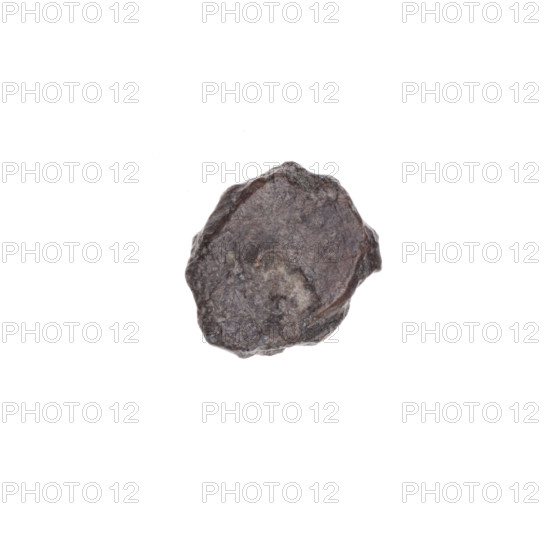 Fragment of a double-sided Drohiczyn seal. One side: fragment of a cross with one arm ending in a triangle (ank cross). Other side: the letter C. 11th–13th century. Poland, Drohiczyn.