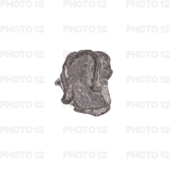 Drohiczyn seal; guild seals; customs seals; customs chamber seals; town seals; official seals; seals with a cross; fragment of a double-sided Drohiczyn seal; fragments of a two-pronged seal visible on one side; illegible drawing on the other side; 11th–13th century; Drohiczyn, Poland; seal