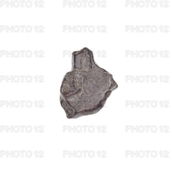 Fragment of a double-sided Drohiczyn seal. Illegible drawing on one side and the other. 11th–13th century. Drohiczyn, Poland. Seals: guild seals, town seals, customs house seals, customs seals, official seals.