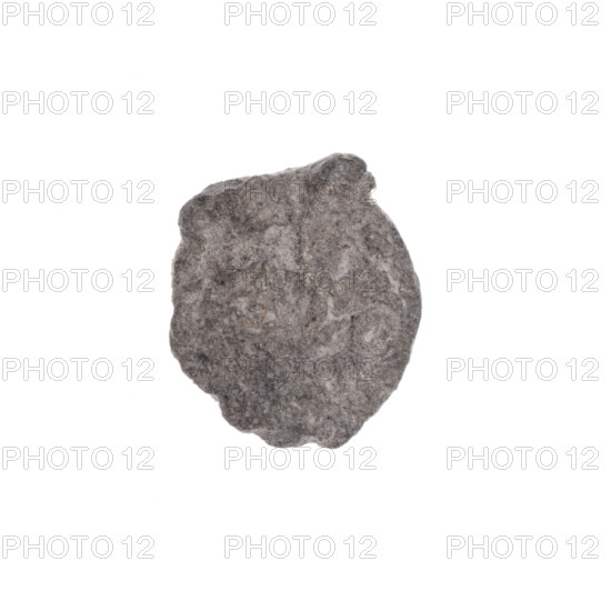 Fragment of a double-sided Drohiczyn seal; illegible drawing on one side and the other. 11th–13th century. Drohiczyn, Poland. Seal; customs/guild/town/official seals.