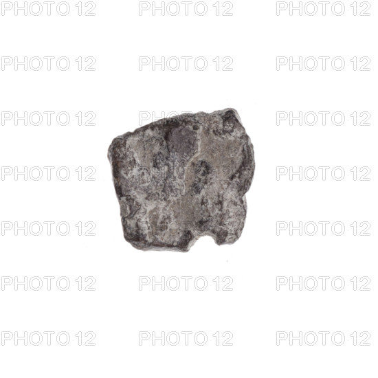 Fragment of a double-sided Drohiczyn seal. On one side a probably two-pronged shape is visible; on the other an illegible drawing. 11th–13th century. Drohiczyn, Poland.