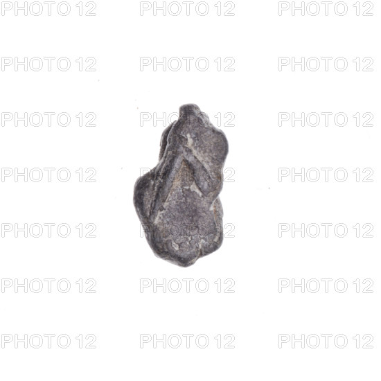 Fragment of a double-sided Drohiczyn seal. Illegible drawing on one side and the other. 11th–13th century. Drohiczyn, Poland. Guild seals, town seals, customs seals, customs chamber seals, official seals. Seal.