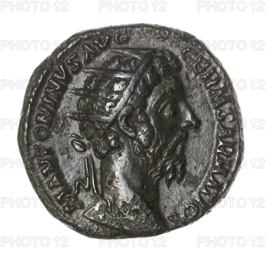 Dupondius of Marcus Aurelius (121–180; Roman emperor 161–180). Obverse: Head of Marcus Aurelius in radiant crown facing right, inscription M ANTONINVS AVG - GERM SARMATICVS. Reverse: Aequitas standing left, holding scales in her right hand and a cornucopia in her left, inscription TR P XXX IMP VIII COS III; in fields S - C. Date: 175–176. Roman Empire (27 BC–476), Rome. Coin; weight 11.35 g; diameters 23.5–25.0 mm; axis 180°.