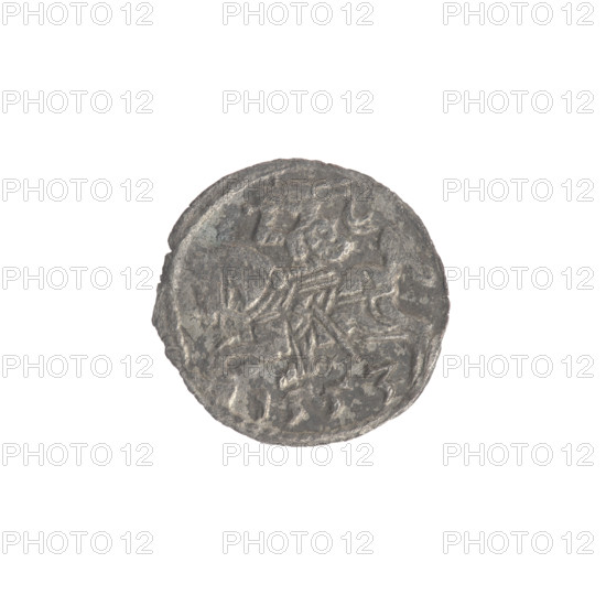 Denarius of Sigismund II Augustus (King of Poland, 1544–1572). Silver coin (denarius), dated 1553. Obverse: Polish eagle in the rim. Reverse: Lithuanian Pursuer (Vytis) in the rim, with the date 1553 below. Emblems of the Jagiellon dynasty. Minted in the Grand Duchy of Lithuania, Vilnius. Diameter approx. 12.3–12.5 mm; weight 0.25 g.