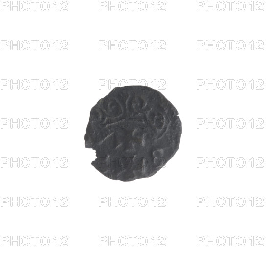 Gdansk denarius, Sigismund II Augustus (King of Poland; 1544–1572). Silver coin featuring emblems of the Jagiellon dynasty and eagles; obverse: Eagle of Royal Prussia in the border; reverse: coat of arms of Gdansk in the border, with numerals of the date (1558) at the sides. Polish coin; city coat of arms; diameter 11.0–11.7 mm; weight 0.19 g.