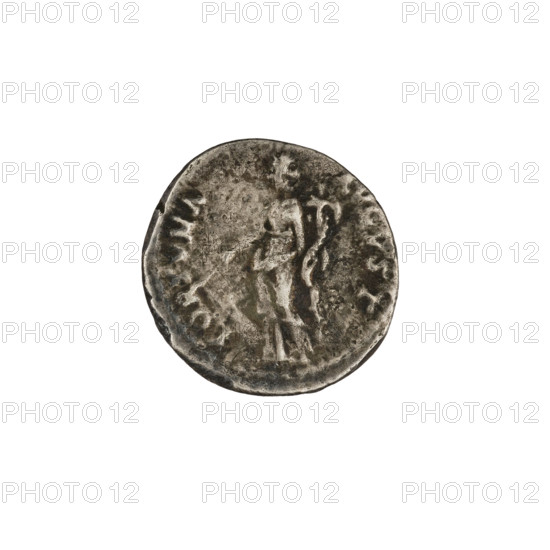 denarius, Nerva (Roman Emperor; 96–98) — iconography: laurel wreaths, Fortuna (personification), horns of plenty, Fortuna standing, rudders. Obv. IMP NERVA CAES AVG PM TR P COS III PP — Nerva's head in laurel wreath right. Rev. FORTVNA AVGVST — Fortuna stands left, holding a rudder in her right hand and a cornucopia in her left. 97 CE, Rome, Roman Empire (27 BC–476). Coin; diameter 17.1–17.4 mm; weight 3.03 g; axis 180°.