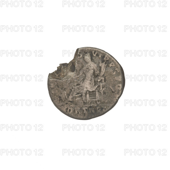 Denarius, Trajan (53–117; Roman emperor 98–117). Obverse: bust of the emperor to right with laurel wreath and drapery; inscription NER TRAIAN OPTIM AVG GER DAC PARTHICO. Reverse: Fortuna seated facing left, holding a rudder in her right hand and a cornucopia (horn of plenty) in her left; inscription S VI PPSPQ and under the line ORT RE. Date: 114–117. Roman Empire (27 BC–476), Rome. Coin; diameter ~17.5–17.8 mm; weight 2.68 g; axis 225°.