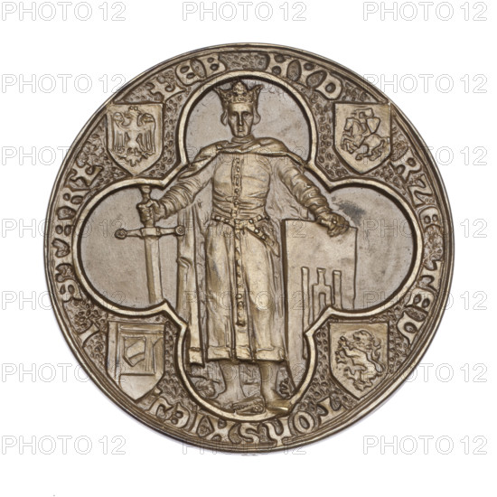 500th anniversary of the Battle of Grunwald; Jan Raszka (1871–1945); Schneider Brothers (Vienna; medal workshop; ca. 1880–ca. 1944); Battle of Grunwald (1410); medal; 1910; Vienna WQXBCFS