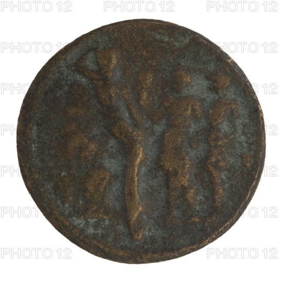 Medallion (copy of 'Padwan'), after original by Giovanni Cavino (1500–1570, medalist), depicting Lucius Verus (Roman emperor, 130–169) — 20th century coin; diameter 34.6 mm; weight 26.36 g