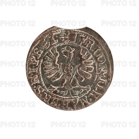 Crown groschen; maker: Baltazar Stanislawski (1609–1614); ruler: Sigismund III Vasa (King of Poland; r. 1587–1632); date: 1610; place: Kraków, Poland; object: coin; weight: 1.57 g