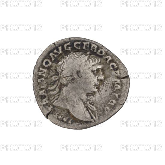 denarius, Trajan (53–117; Roman emperor 98–117); Obv.: head of Trajan in laurel wreath facing right; rim inscription: IMP TRAIANO AVG GER DAC PM TR P. Rev.: Felicitas standing left, dressed in a long robe with draperies, a caduceus in her right hand held down, a cornucopia in her left; rim inscription: COS VPPSPQR OPTIMO PRINC. Date: 103–111. Roman Empire (27 BC–476). Rome. Coin, weight 2.80 g.