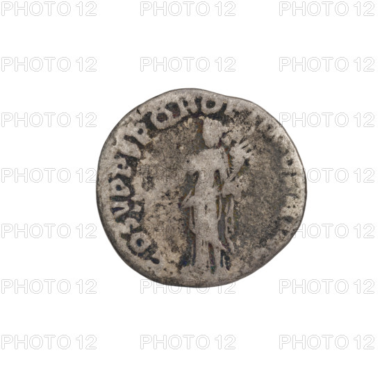 Denarius of Trajan (53–117 CE; emperor 98–117). Obverse: head of Trajan with laurel wreath facing right; rim inscription 'IMP TRAIANO AVG GER DAC.' Reverse: Felicitas (personification) standing left, wearing a long robe with draperies, holding a caduceus in her right hand and a horn of plenty in her left; rim inscription 'COS VPP S P Q R OPT.' Date: 103–111 CE. Roman Empire; Rome. Silver coin; weight 3.20 g.
