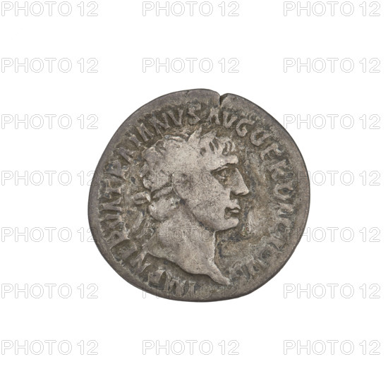 denarius, Trajan (53–117; Roman emperor 98–117); Obv.: Trajan's head facing right, decorated with a laurel wreath; rim inscription: IMP NERVA TRAIANVS AVG GER DACICVS. Rev.: Mars walking to the right, girded only with a loincloth, wearing a helmet, holding a bowed spear in his right hand and a trophy on his left shoulder; rim inscription: PM TR P COS V; dated 103–111. Roman Empire (27 BC–476), Rome; coin; weight 3.18 g.
