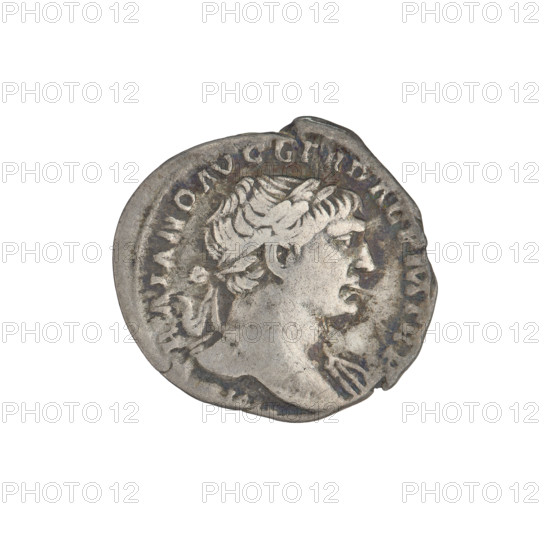 Denarius, Trajan (53–117; Roman emperor 98–117). Obverse: head of Trajan to the right, wearing a laurel wreath; rim inscription: IMP TRAIANO AVG GER DAC PM TR. Reverse: Felicitas (personification), standing left in a long robe with draperies, holding a caduceus in her right hand and a cornucopia in her left; rim inscription: COS V P P S P Q R OPTIMO PRINCIPI. Date: 103–111. Rome, Roman Empire (27 BC–476). Coin; weight 2.70 g.