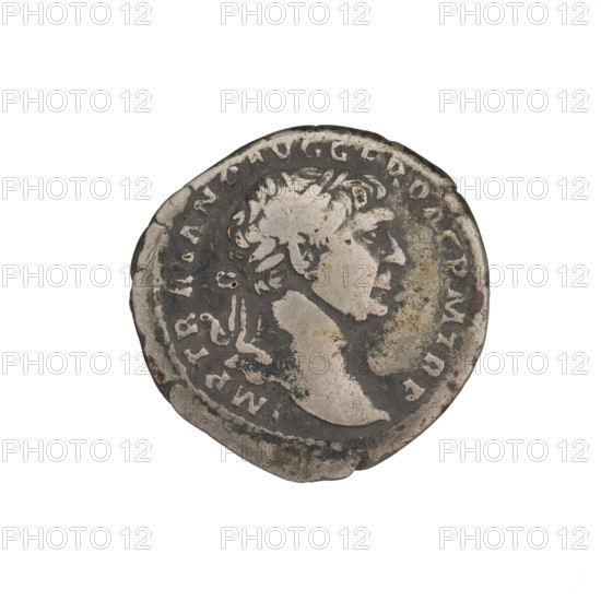 Denarius, Trajan (53–117; Roman emperor 98–117). Obverse: head of Trajan facing right, wearing a laurel wreath; rim inscription IMP TRAIANO AVG GER DAC PM TRP. Reverse: Roma standing left in military attire, wearing a helmet, holding Victoria in her outstretched right hand and a vertical spear in her left; rim inscription COS VPPSPQR OPTIMO PRINC. 103–111 CE. Roman Empire (27 BC–476). Rome. Coin. Weight 3.45 g.