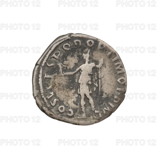 Denarius of Trajan (53–117; Roman emperor 98–117). Obverse: head of Trajan facing right, wearing a laurel wreath; rim inscription IMP TRAIANO AVG GER DAC PM TRP. Reverse: Roma standing left, in military attire with helmet, holding Victoria in her outstretched right hand and a spear vertically in her left; rim inscription COS VP P SPQR OPTIMO PRINC. Date: 103–111. Roman Empire (27 BC–476). Rome. Coin, weight 3.45 g.