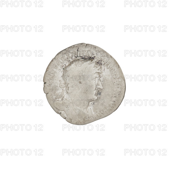 Denarius, Hadrian (76–138; Roman emperor 117–138). Obverse: bust of Hadrian right, laurel wreath in hair; rim inscription SARTRAIANHADRIANVSAVG. Reverse: Libertas standing left, wearing a long robe with draperies, holding a pileus (Phrygian cap) in her right hand and a sceptre in her left; rim inscription PM TR, OS III; on both sides of the figure, letters LIB PVB. Date: 119–122. Rome, Roman Empire (27 BC–476). Coin; weight 3.25 g.