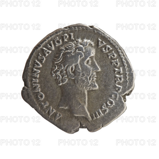 Denarius, Antoninus Pius (86–161; Roman emperor 138–161), issuer: Antoninus Pius; subject: personifications—Genius (personification) holding cornucopia and scepter; obverse: head of Antoninus Pius uncovered to the right, legend 'ANTONINVS AVG PI - VS PP TR P COS III'; reverse: Genius of the Roman People standing frontally, head turned right, holding a long scepter in his right hand and a cornucopia in his left, legend 'GENIVS - POP ROMANI'; date: 140–144; place: Rome, Roman Empire; object type: coin (denarius); dimensions: diameter 17.5–18.0 mm, weight 3.32 g; axis: 210°.
