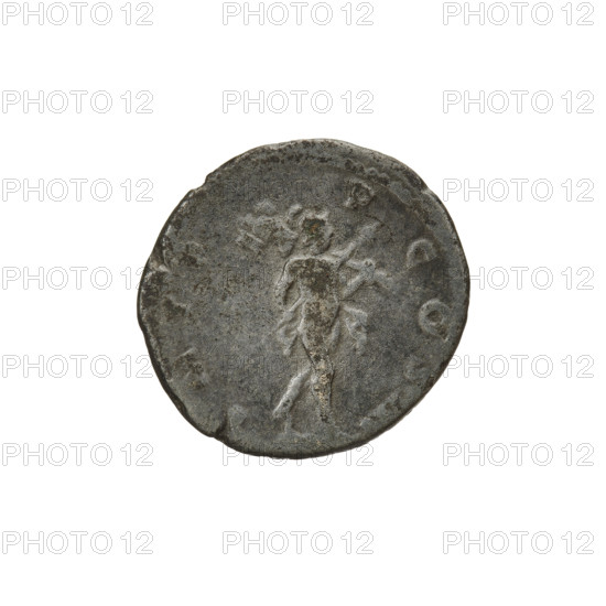 Denarius, Hadrian (76–138; Roman emperor 117–138). Obverse: Bust of Hadrian with laurel wreath facing right; rim inscription IMPCAESARTRAIANHADRIANVSAVG. Reverse: Mars striding right with a spear in his right hand and a trophy on his left shoulder; rim inscription P COS III. Date: 119–122. Place: Rome, Roman Empire (27 BC–476). Coin; weight 2.61 g.