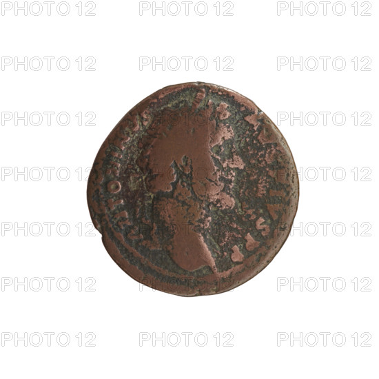 Antoninus Pius (86–161; Roman emperor 138–161), issuer and depicted; iconography: head of the emperor in a laurel wreath; Spes (personification) with flower attribute. Obverse: Head of Antoninus Pius in a laurel wreath facing right, legend ANTONINVS · AV/IVS PP. Reverse: Spes walking left, holding a flower in her right hand, lifting the hem of her robe with her left, legend TR P · III, in SC. Date: 140–144. Culture/place: Roman Empire, Rome. Object: coin. Dimensions: diameter 26.5–27.0 mm, weight 9.60 g, axis 180°.